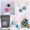 120 Pieces Blank Keychains for Vinyl Kit Including 30pcs Acrylic Discs, 30pcs keychain Tassels, 30pcs Gold Key chain Rings and 30pcs Jump Rings for DIY Keychain, Vinyl Craft